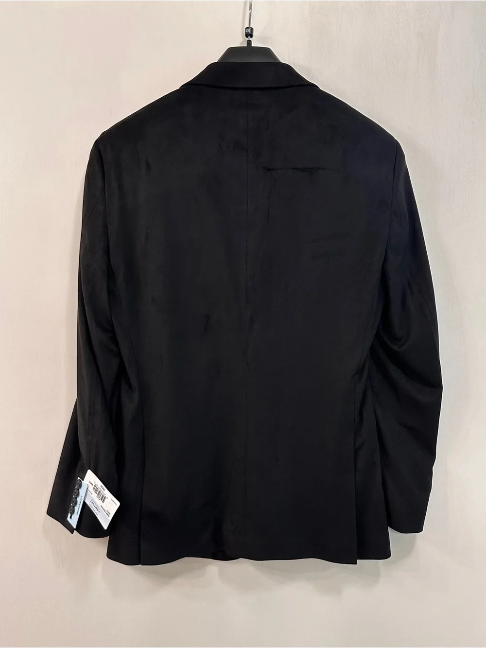 NWT Van Heusen Men's 38R Blazer Faux Suede Black Comfort Sport Coat Suit $200